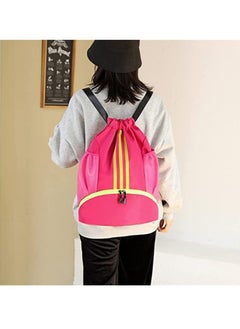 Y&D Drawstring Backpack Bag Gym Sack String Men Women Basketball Bundle Pocket Student School Football Storage Large Capacity Fitness  - Image 5