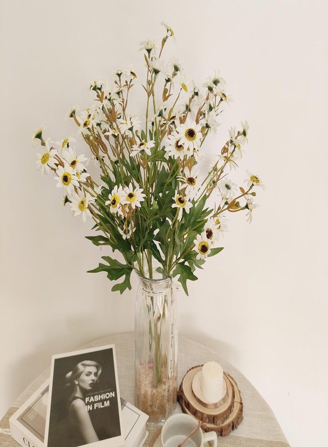 ATFL 23'' White Daisy Artificial Flowers,Artificial White Daisies,6 Bouquets Fake Daisies Flowers,Faux Daisies for Home Table Centerpieces Arrangement Decoration (6, White) - Image 4