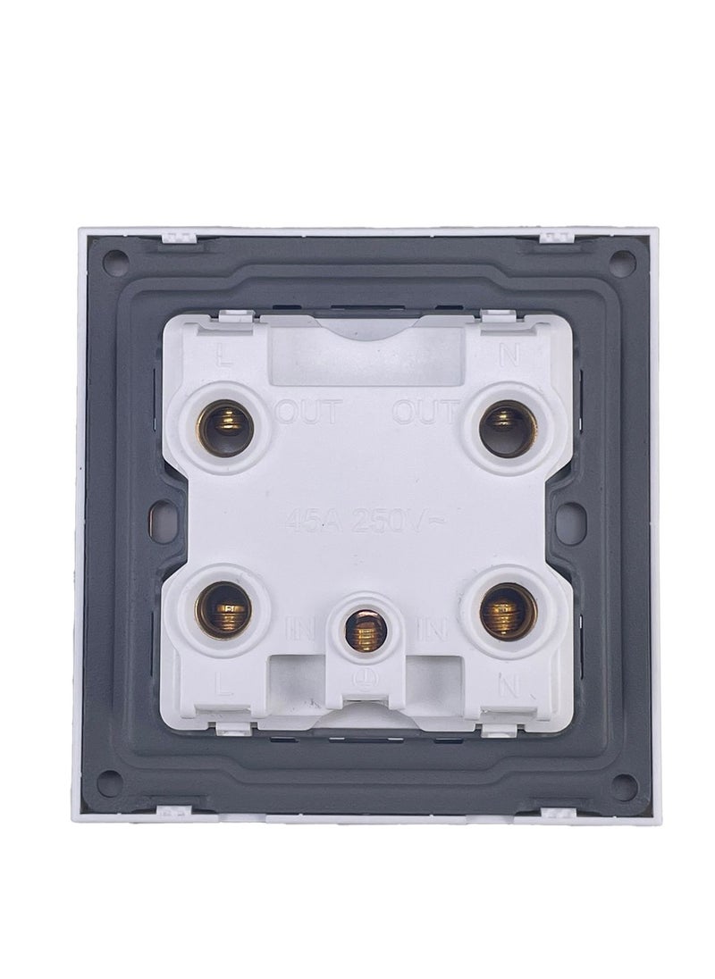 45A A/C switch 7X7 white Slim Piano