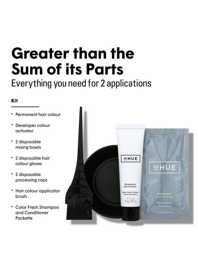 dpHUE Root Touchup Kit Dark Brown 2 Applications Permanent Grey Hair Touch Up & Root Cover Up Solution Low Ammonia Salonquality Creme Hair Color Made In Italy  - Image 5