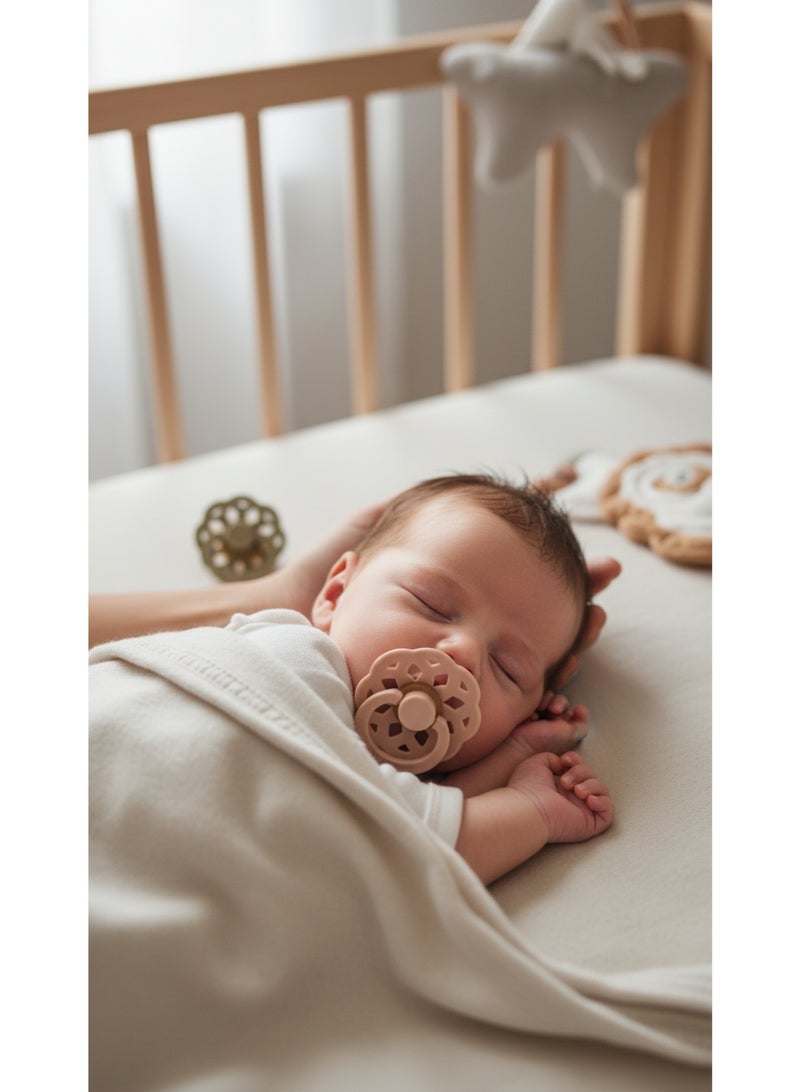 BIBS Pacifier Natural Rubber Round Nipple  0+M - Image 5