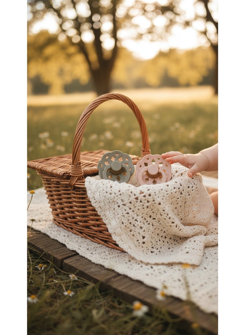 BIBS Pacifier Natural Rubber Round Nipple  0+M - Image 2