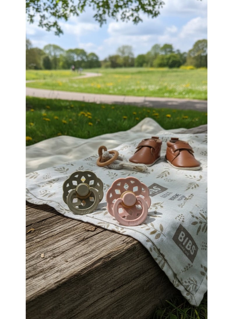 BIBS Pacifier Natural Rubber Round Nipple  0+M - Image 3