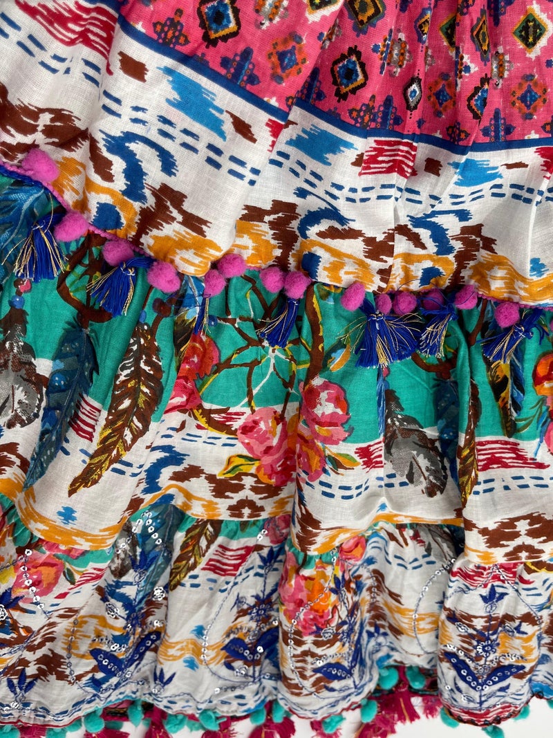 Antica Sartoria Boho Mini Dress - Image 4