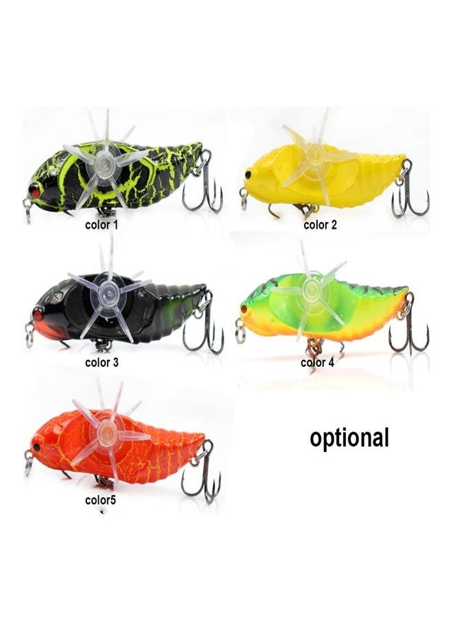 NIBEMINENT - Cicada Lures with Rotational Double Propeller Wings Bionic Fishing Lure Floating Bait Artificial Lifelike Insect Tackle 3in/0.5oz 02 14*4.5*8cm - Image 1