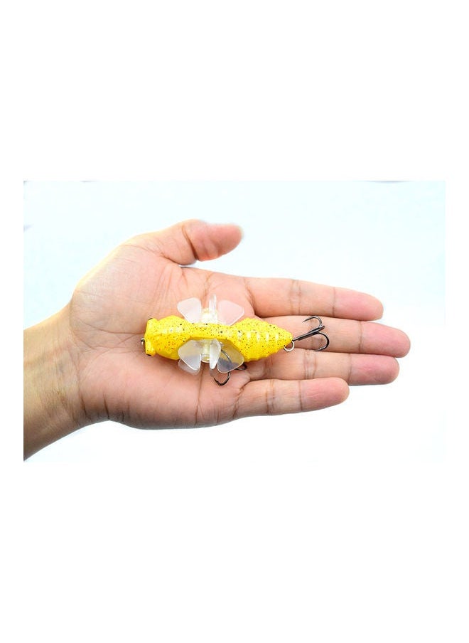 NIBEMINENT - Cicada Lures with Rotational Double Propeller Wings Bionic Fishing Lure Floating Bait Artificial Lifelike Insect Tackle 3in/0.5oz 02 14*4.5*8cm - Image 1