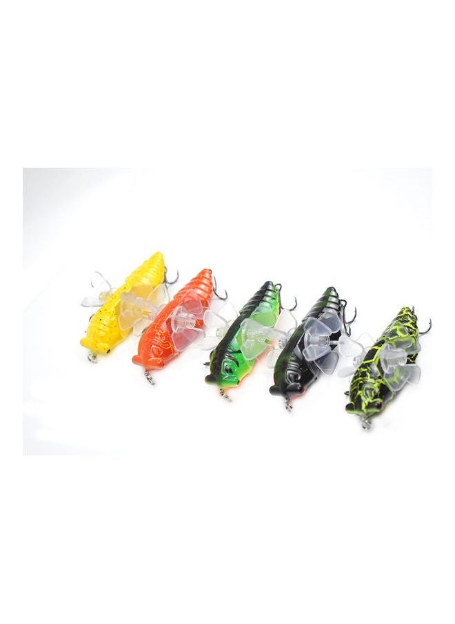NIBEMINENT - Cicada Lures with Rotational Double Propeller Wings Bionic Fishing Lure Floating Bait Artificial Lifelike Insect Tackle 3in/0.5oz 02 14*4.5*8cm - Image 1