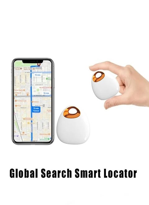 Locator Car Wallet Kids Mini Smart Tracker Item Finder (iOS Android Only) Waterproof Bicycle Key Finder White One