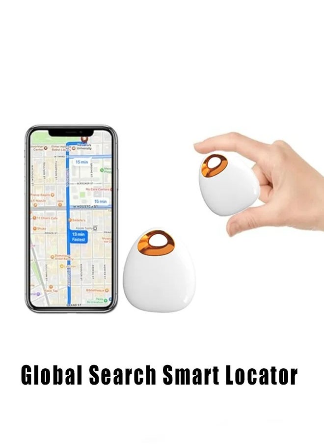 Locator Car Wallet Kids Mini Smart Tracker Item Finder (iOS Android Only) Waterproof Bicycle Key Finder White One