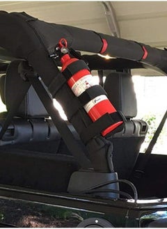 TLAXCA Adjustable Roll Bar Fire Extinguisher Mount Holder 3 lb for Jeep Wrangler Unlimited CJ YJ LJ TJ JK JKU JL JLU 4XE,(Black, Fire Extinguisher not included)  - Image 2
