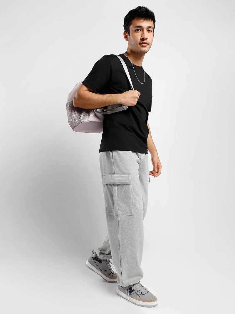 NOBERO Grey Cargo Utility Joggers for Men - Image 2
