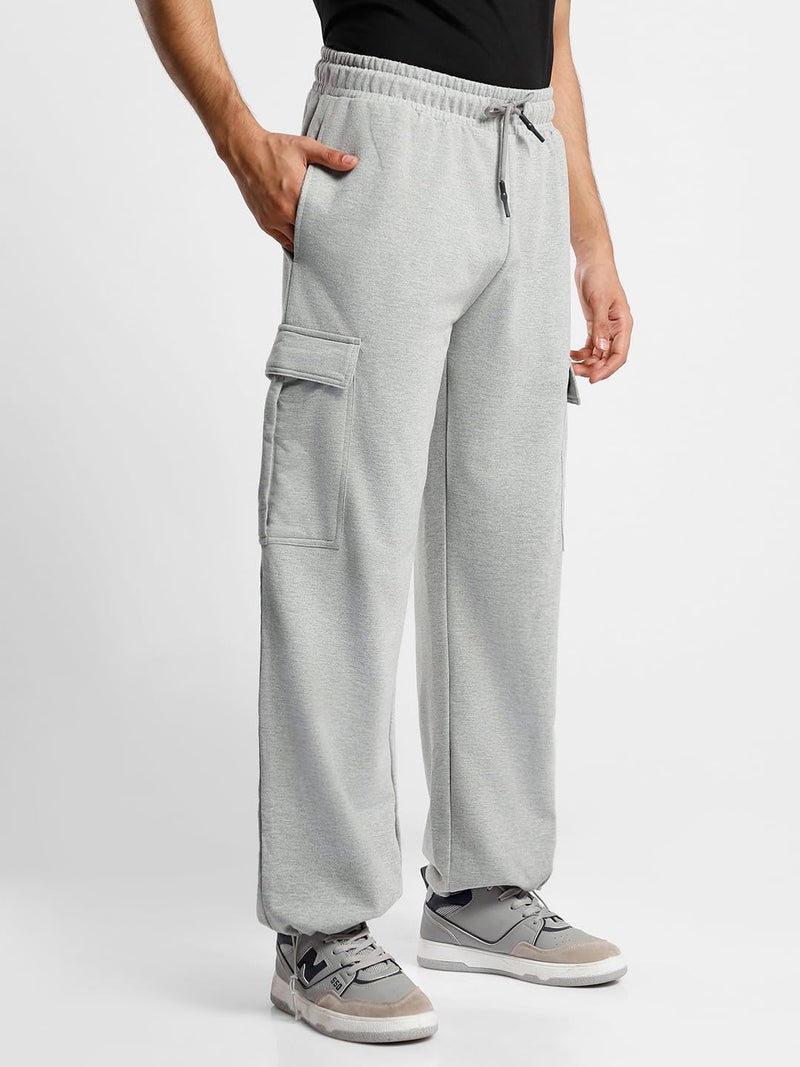 NOBERO Grey Cargo Utility Joggers for Men - Image 3