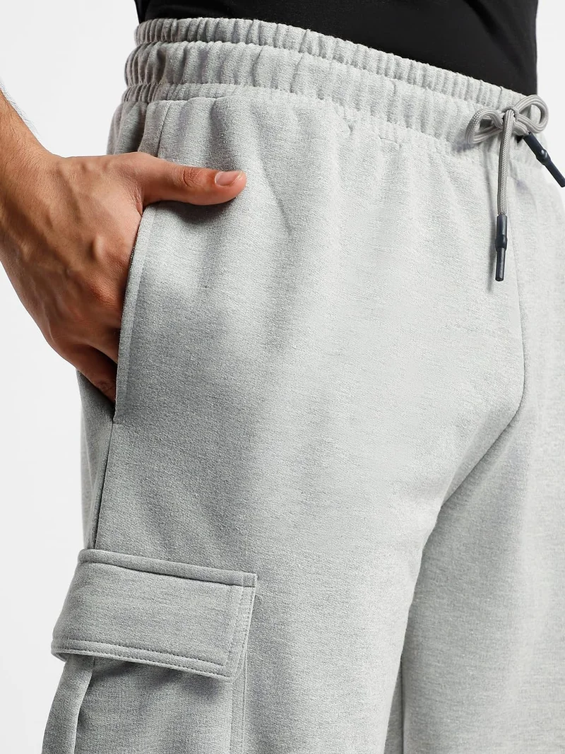 NOBERO  Grey Cargo Utility Joggers for Men for Men | Best Price UAE