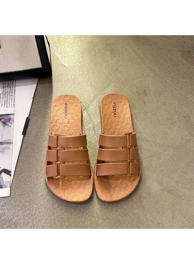 NIBEMINENT Fashionable Fairy Style Slip-On Flat Bottom Sandals Women's Summer Outdoor Wear Anti-Slip Trendy Flats Casual Shoes - Image 1