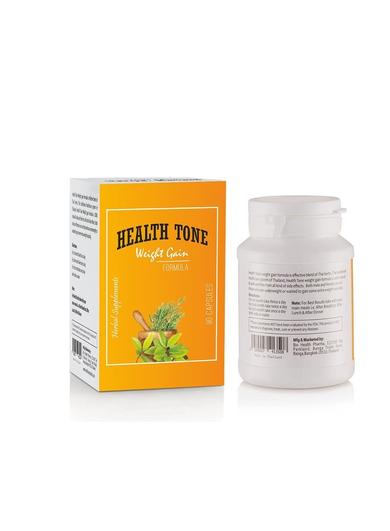 Health Tone Weight Gain Capsules - 90 Capsules - Image 2