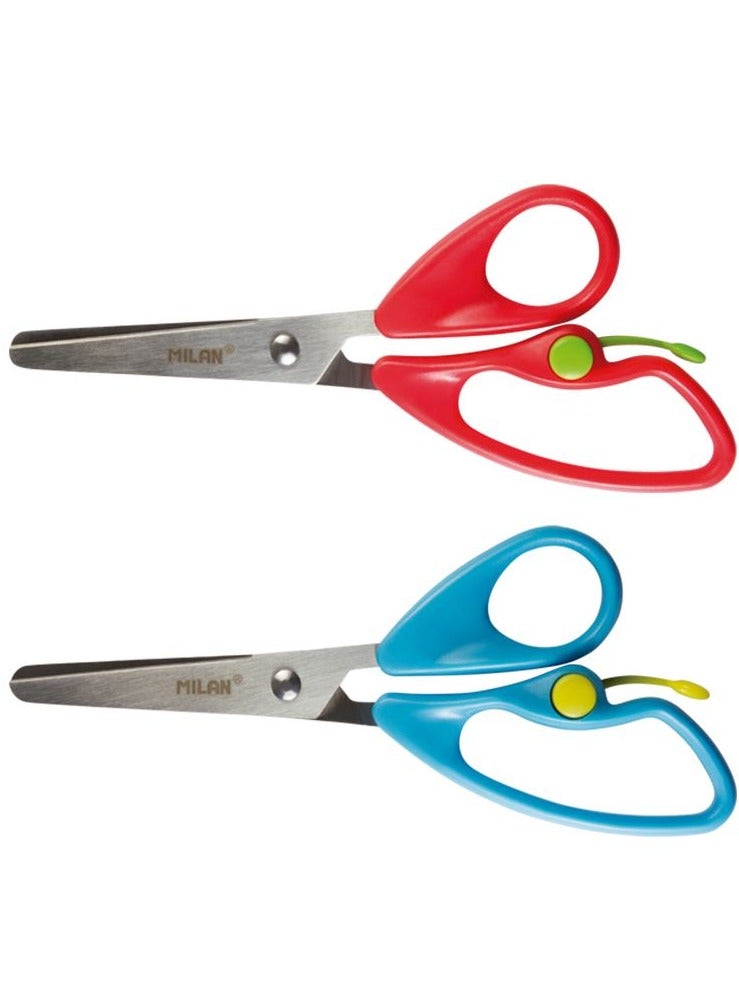 Milan 2pieces office scissors red 5.6Inch - Image 2