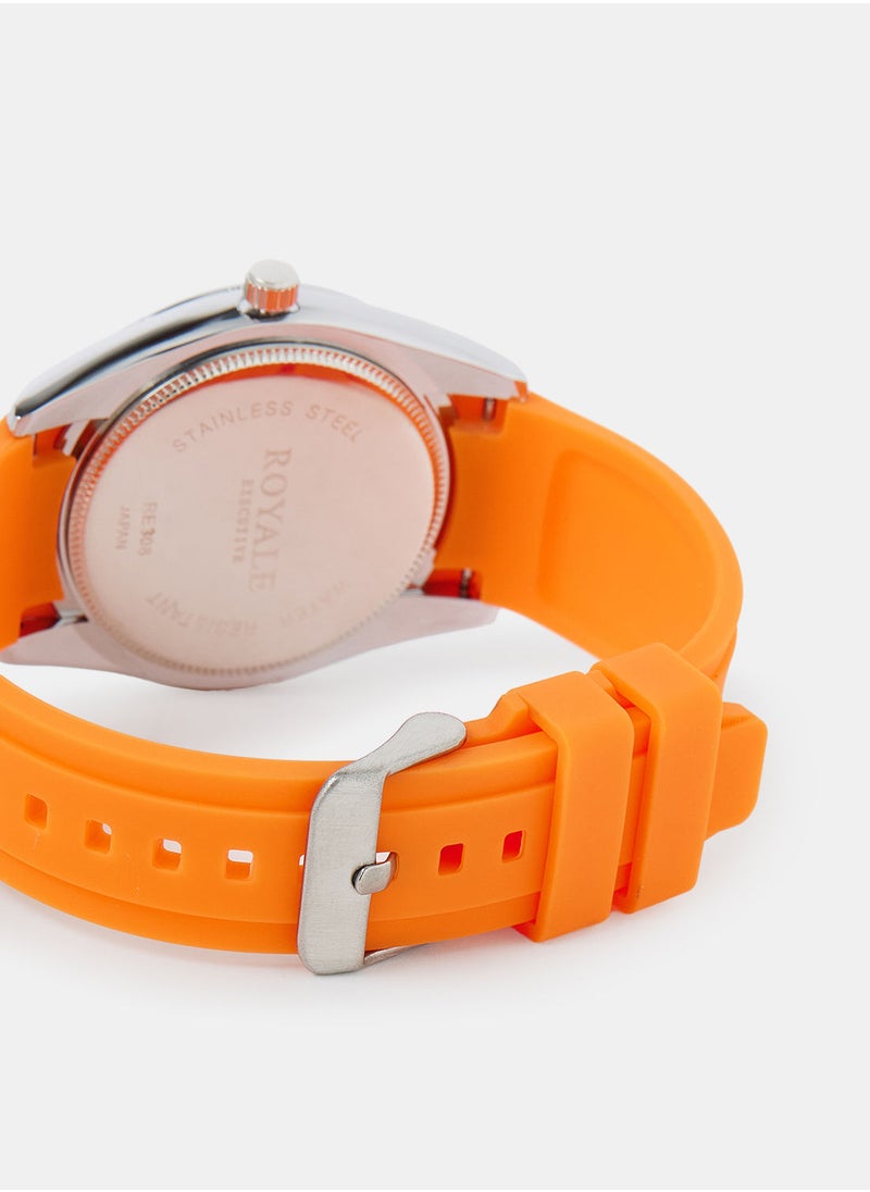 Royale Royale Executive Men's Stylish Rubber Strap Watch  - Image 4