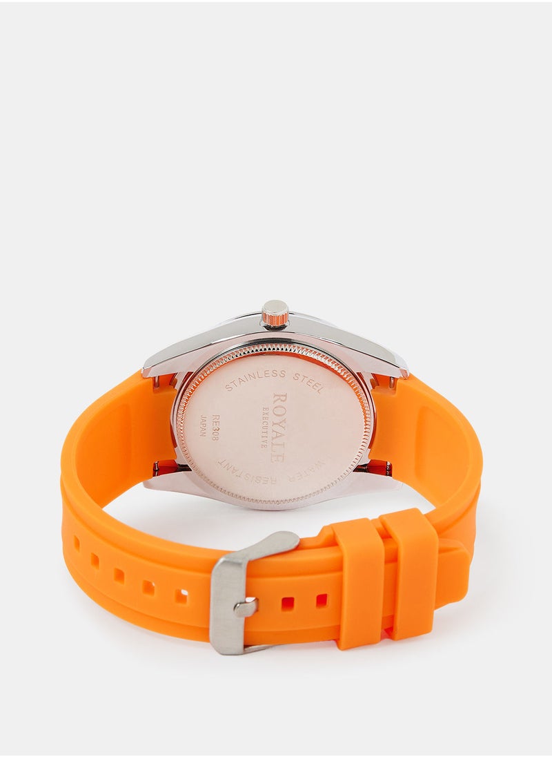 Royale Royale Executive Men's Stylish Rubber Strap Watch  - Image 2