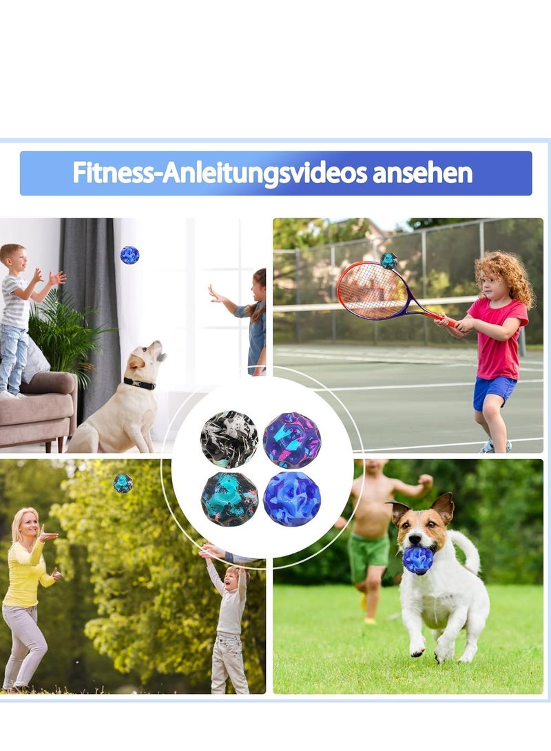 MAGIC VAULT Pack of 6 Astro Jump Ball High Jumping Rubber Moon Ball Galaxy Lightweight Space Ball High Bouncing Ball Extreme Ball Toy Gifts Toy for Stress Relief for Children - Image 3