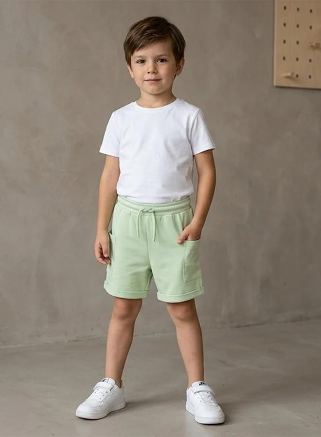 أطفال وأكثر Babies & More Toddler Boys Green Shorts