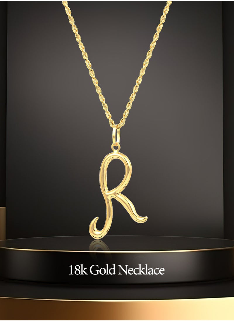 Radiant Elegance: 18K Gold 'R' Alphabet Pendant with Chain - pzsku/ZC7C3B97FCAA8B5C26DC4Z/45/_/1737797498/767a809a-b9a2-40f9-a2b8-4e1cd2b3f8a0