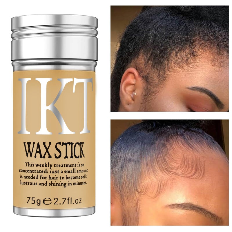 IKT VOLLUCK Hair Wax Stick for Wigs + 4 PCS Edge Brushes Hair Styling Comb Set, Edge Control Slick Stick Hair Pomade 2.7Oz Stick Non-greasy Styling Wax, Long Lasting, Strong Hold Temporary Hair Product - Image 5