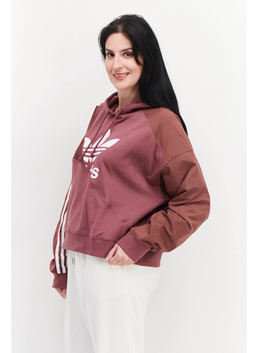 adidas Originals Women Sportswear Fit Training Hoodie, Mauve  - Image 3