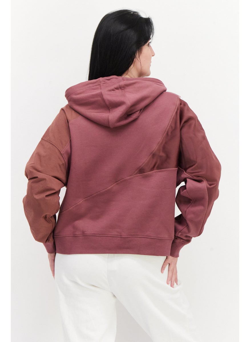 adidas Originals Women Sportswear Fit Training Hoodie, Mauve  - Image 2