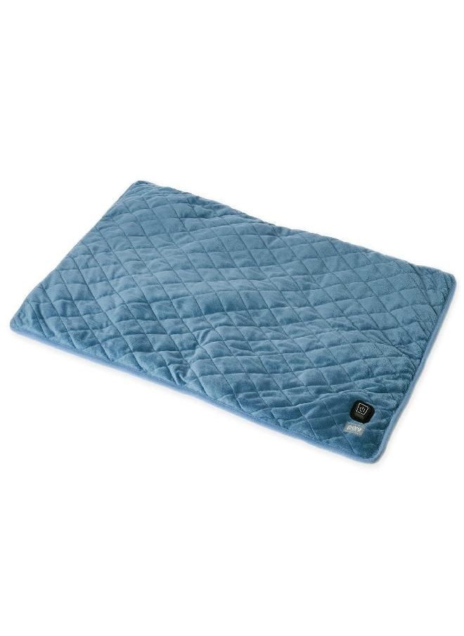 Pure Enrichment® WeightedWarmth™ - 2-in-1 Weighted Body Pad with Warmer (32” x 21”) 6 lbs, 3 Warmth Settings, BPA-Free, Non-Toxic Beads, & Soft Micromink - Ideal for Back and Shoulder Pain, or Cramps
