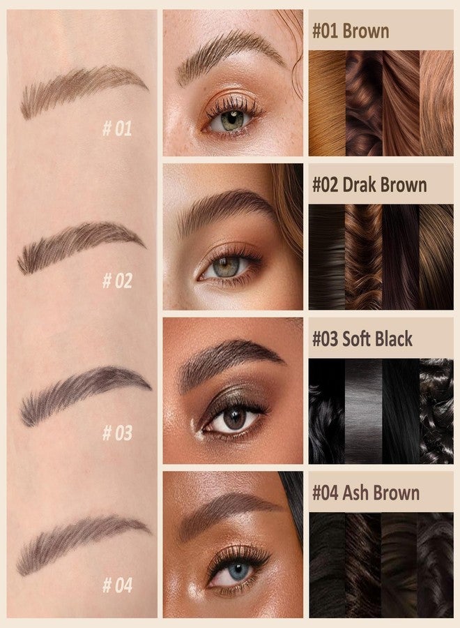 UCANBE Brow-Fection Angled Brush Eyebrow Pen, Liquid Microblading Eyebrow Pencils for Women, Wild Natural Brow Pen for Realistic Hair-Like Brows, Easy to Color, Waterproof, Lasts All Day, Brown - Image 5