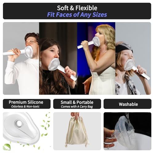 TroyStudio Vocal Dampener, High Quality Silicone Voice Silencer for Singing Practice, Warm-up, Stress Relief Scream Jar, Anger Management Shouting Vase, Portable Soft Odorless Soundproof Mask - Image 5