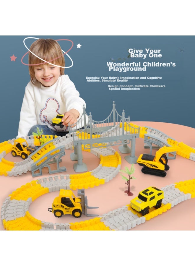Shangyun Shangyin Children's Day Transformable Diy Assembly Electric Track Car Toy, Adventure Game, Gift For Boys - Image 3