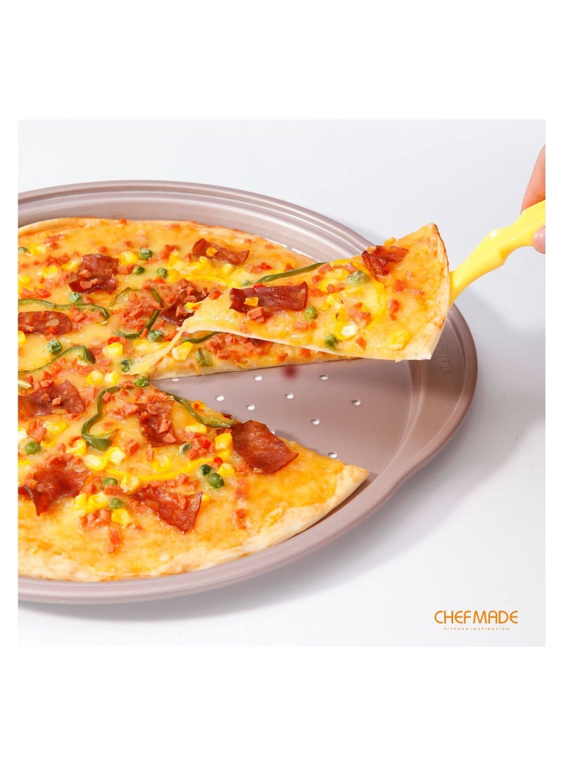 شيف ميد صينية بيتزا 14 بوصة مع فتحات غير لاصقة أواني خبز - Image 4