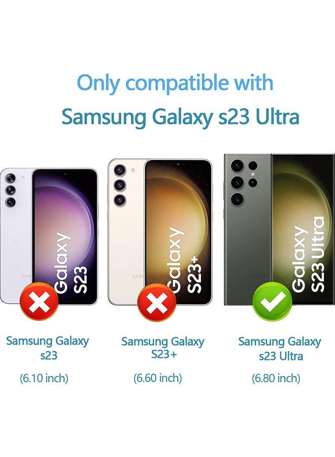 روك بو جراب TPU لهاتف Samsung Galaxy S23 Ultra جراب شفاف رفيع للغاية وشفاف وغطlear Ultra Crystal Thin Transparent Protective Back Cاء خلفي واقٍ ناعم مرن ممتص للصدمات من السيليكون الهجين ممتص للصدمات - Image 5