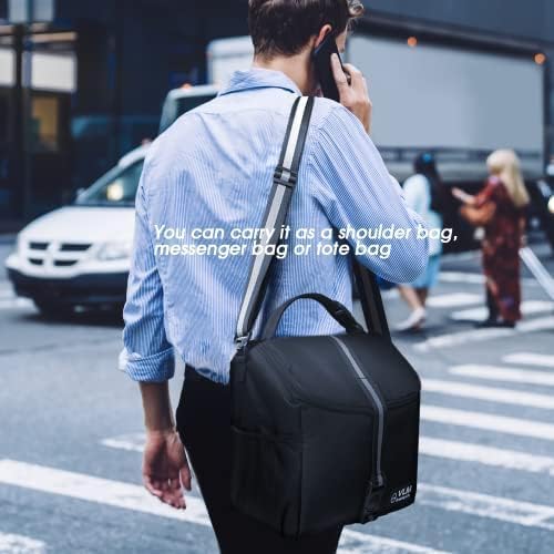 VLM Lunch Bags for WomenLeakproof Insulated Floral Lunch Box with Adjustable Shoulder Strap Reusable Zipper Cooler Tote Bag for WorkPicnicCamping - Image 3