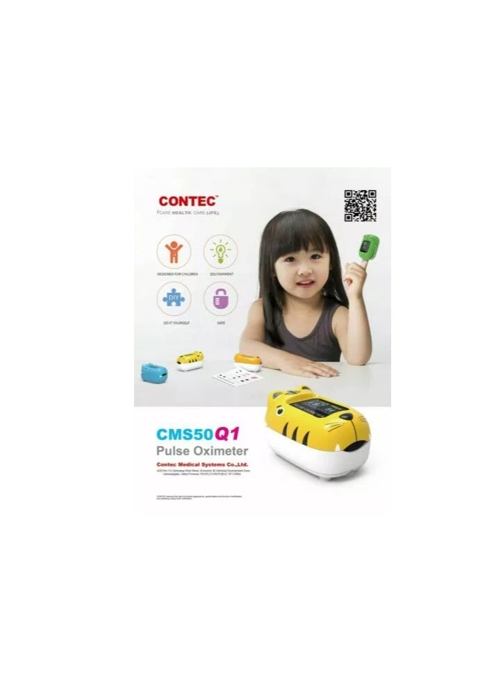 CONTEC - CONTEC Pulse Oximeter CMS50Q1 Child Fingertip Infant Baby SPO2 Monitor PR HR New - Image 1