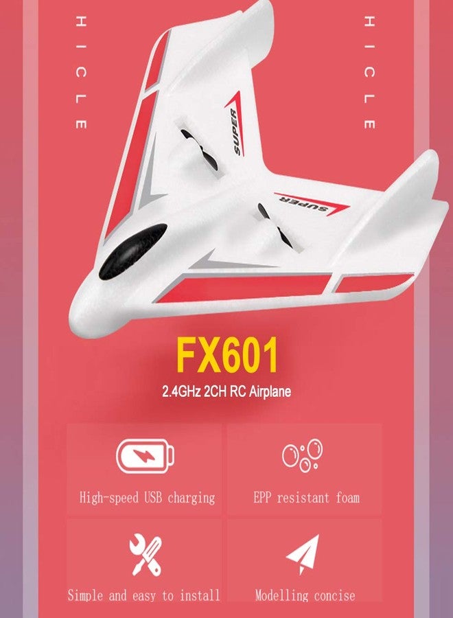 GoolRC FX601 RC Airplane, 2.4Ghz 2 Channel Remote Control Plane, Easy to Fly RC Aircraft for Beginners Kids and Adults - Image 3