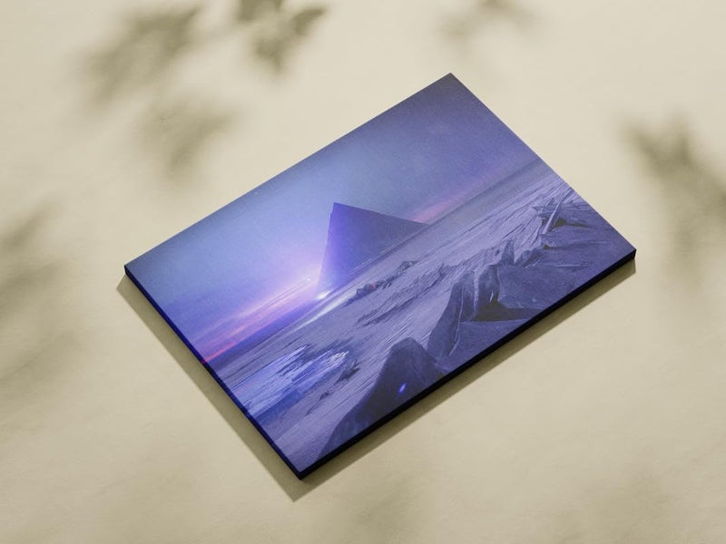 اي ار اس لوحة تجريدية مطبوعة على قماش مؤطر من ARS مستوحاة من لعبة Destiny Beyond Light، مناسبة لتزيين المنزل والمكتب (41x60) - Image 3