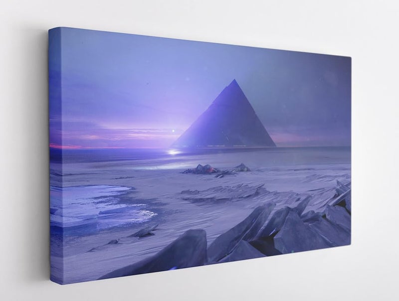 اي ار اس لوحة تجريدية مطبوعة على قماش مؤطر من ARS مستوحاة من لعبة Destiny Beyond Light، مناسبة لتزيين المنزل والمكتب (41x60) - Image 1