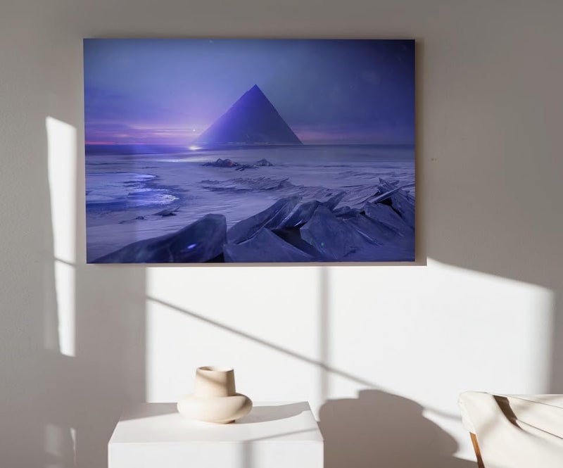 اي ار اس لوحة تجريدية مطبوعة على قماش مؤطر من ARS مستوحاة من لعبة Destiny Beyond Light، مناسبة لتزيين المنزل والمكتب (41x60) - Image 2