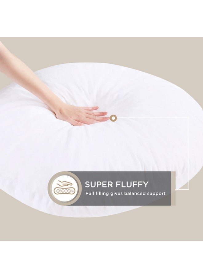 Codi Round Floor Pillow Insert 2 Sets, Large Thick Meditation Cushion, Circular Seating Cushions and Pouf Inserts, 32 Inch, Memory Foam Added, Advanced - Image 3