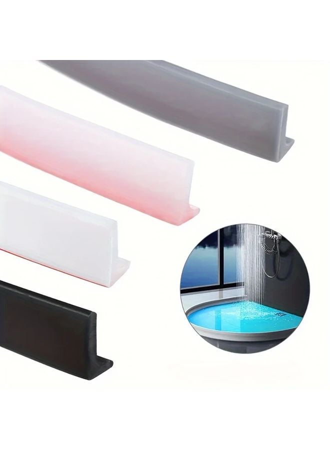 2m Grey Waterproof Strip Shower Barrier Sink Guard Easy To Install Dry Wet Separation - Image 2