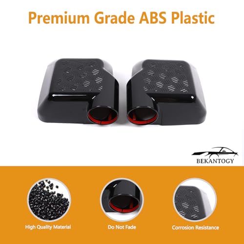 Bekantogy 2PCS Rearview Mirrors Cover Compatible with INEOS Grenadier 2022-2025 ABS Door Rear View Mirror Cover Side View Mirror Caps Protective Trim Cover Fits (Glossy Black) - Image 4