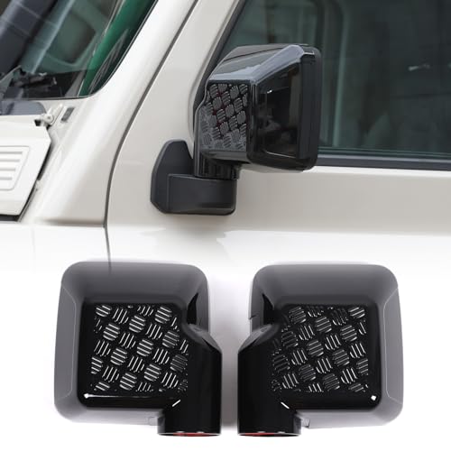 Bekantogy 2PCS Rearview Mirrors Cover Compatible with INEOS Grenadier 2022-2025 ABS Door Rear View Mirror Cover Side View Mirror Caps Protective Trim Cover Fits (Glossy Black) - Image 1