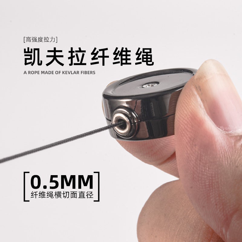 H56 Super Small Retractable Key Chain with Stretch Cord, Anti-Loss Anti-Theft Key Ring, Easy Pull - Image 4