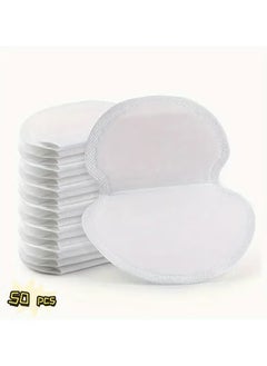 Generic 50 PCS Underarm Sweat Pads -PREMIUM QUALITY Fight Hyperhidrosis for Men and Women Comfortable, Non Visible, Extra Adhesive, Disposable Dress Guards/Shields, Non Sweat Armpit Protection  - Image 2