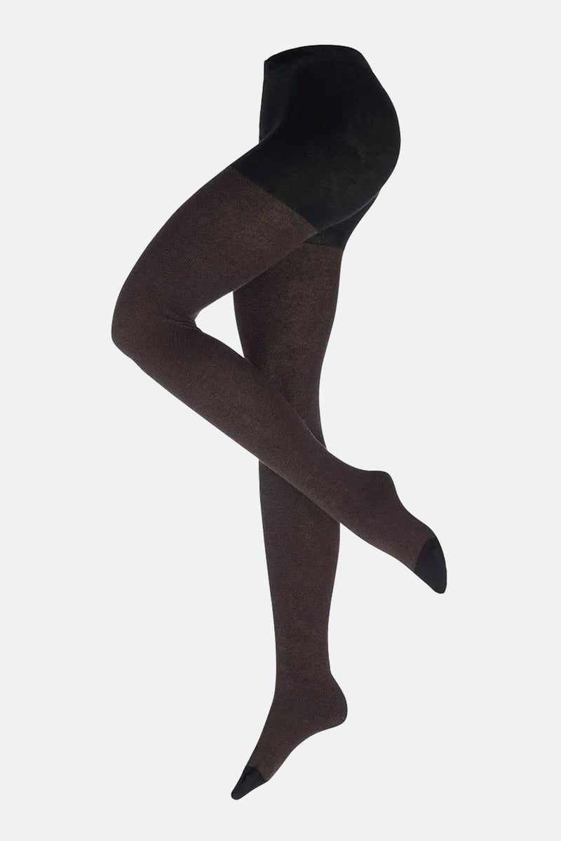 Tchibo Women Textured Tight, Brown - Image 2