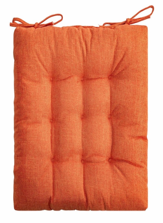 SQUARE MOON 4 Pack Chair Cushions, Seat Cushions, Chair Pads, Chair Mat for Indoor, Outdoor Dining Chair, Kitchen Chairs, Dining Room Chairs (16" × 16" × 4 Pack, Orange) - Image 2