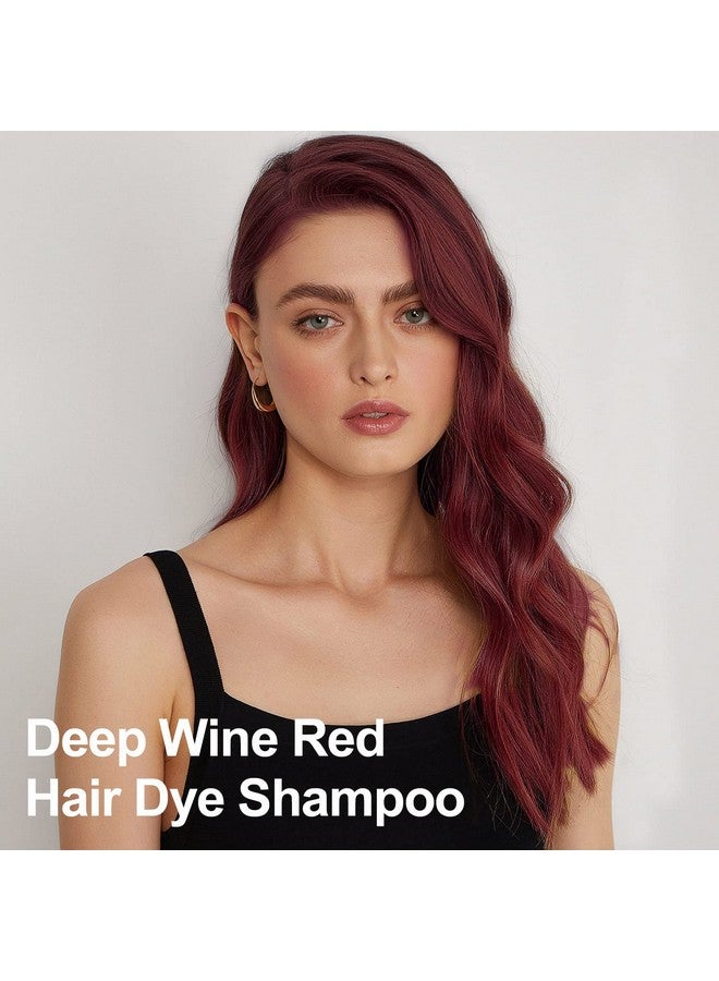 Agthyuve Hair Dye Shampoo 3 In 1 Deep Wine Red Hair Dye 16.9 Fl Oz Deep Wine Red Hair Shampoo Semipermanent Hair Color Shampoo 100% Gray Hair Coverage Effect In 5 Minutes Lasts 30 Days (Deep Wine Red) - Image 5