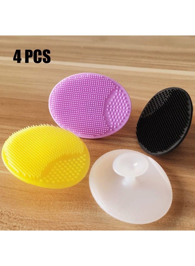 MR LION Silicone Facial Cleansing Brush, Soft Face Brush, Blackhead Acne Pore Pad - Face Exfoliator & Deep Cleaning 4 Pack - Image 4